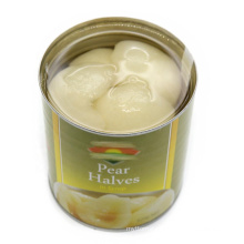 Canned pear halves/dice/slice in light syrup or in heavy syrup in tins package or glass jar package fresh taste
